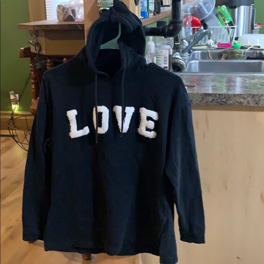 Bobbie Brooks Black Long-sleeve “Love” Hoodie